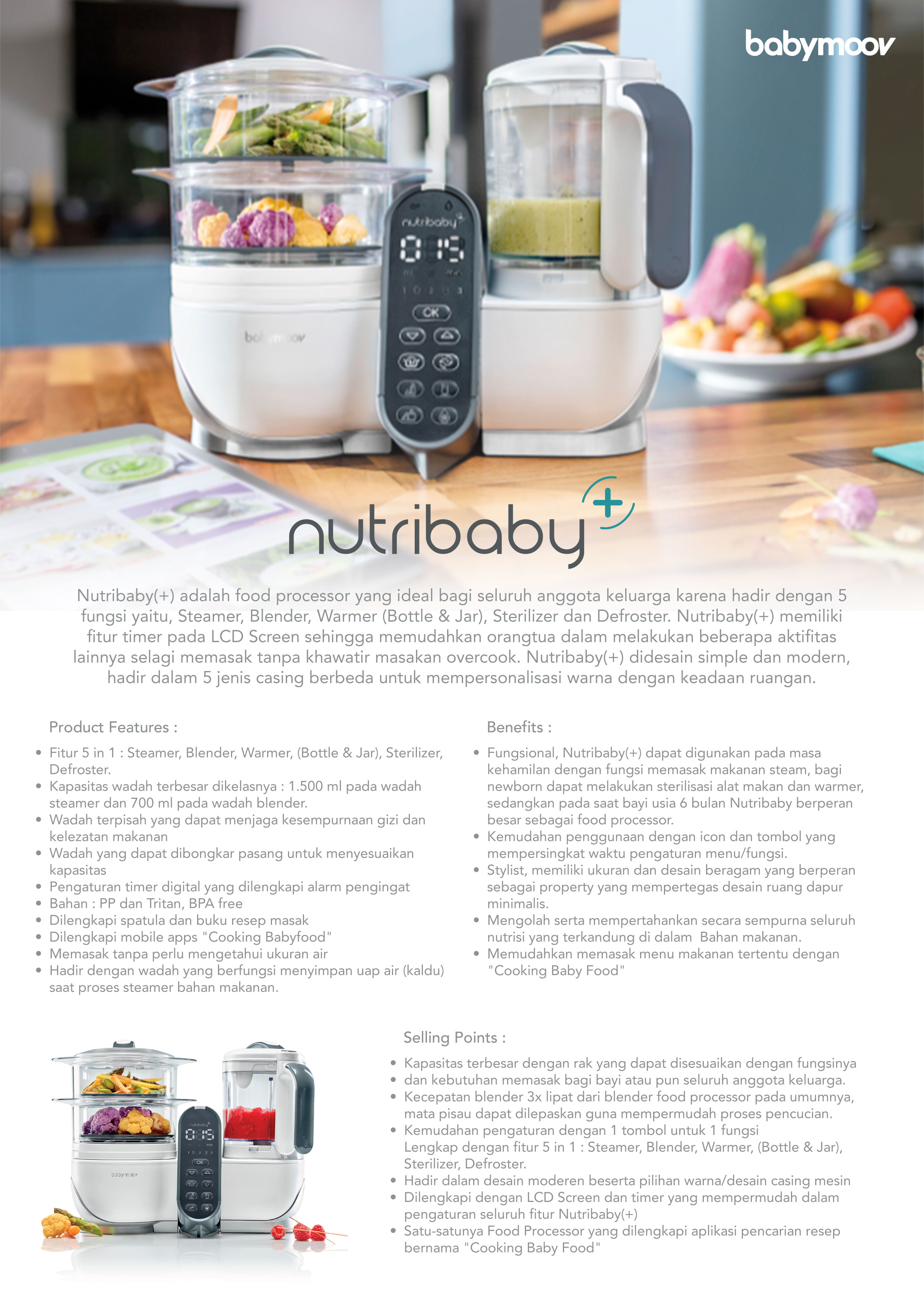Babymoov Nutribaby + Loft White 